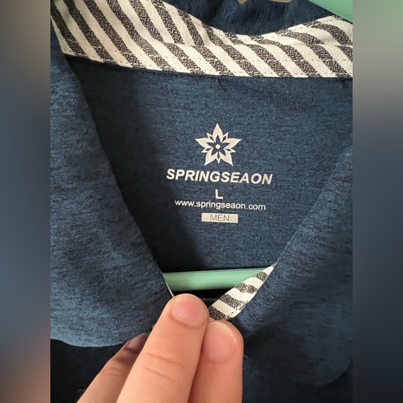 Blue Polo Shirt Size L - Picture 3 of 4